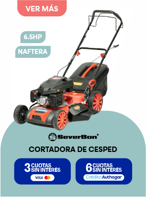 6.5HPNAFTERASeverBonCORTADORA DE CESPED3 CUOTAS SIN INTERÉS6 CUOTAS SIN INTERÉS